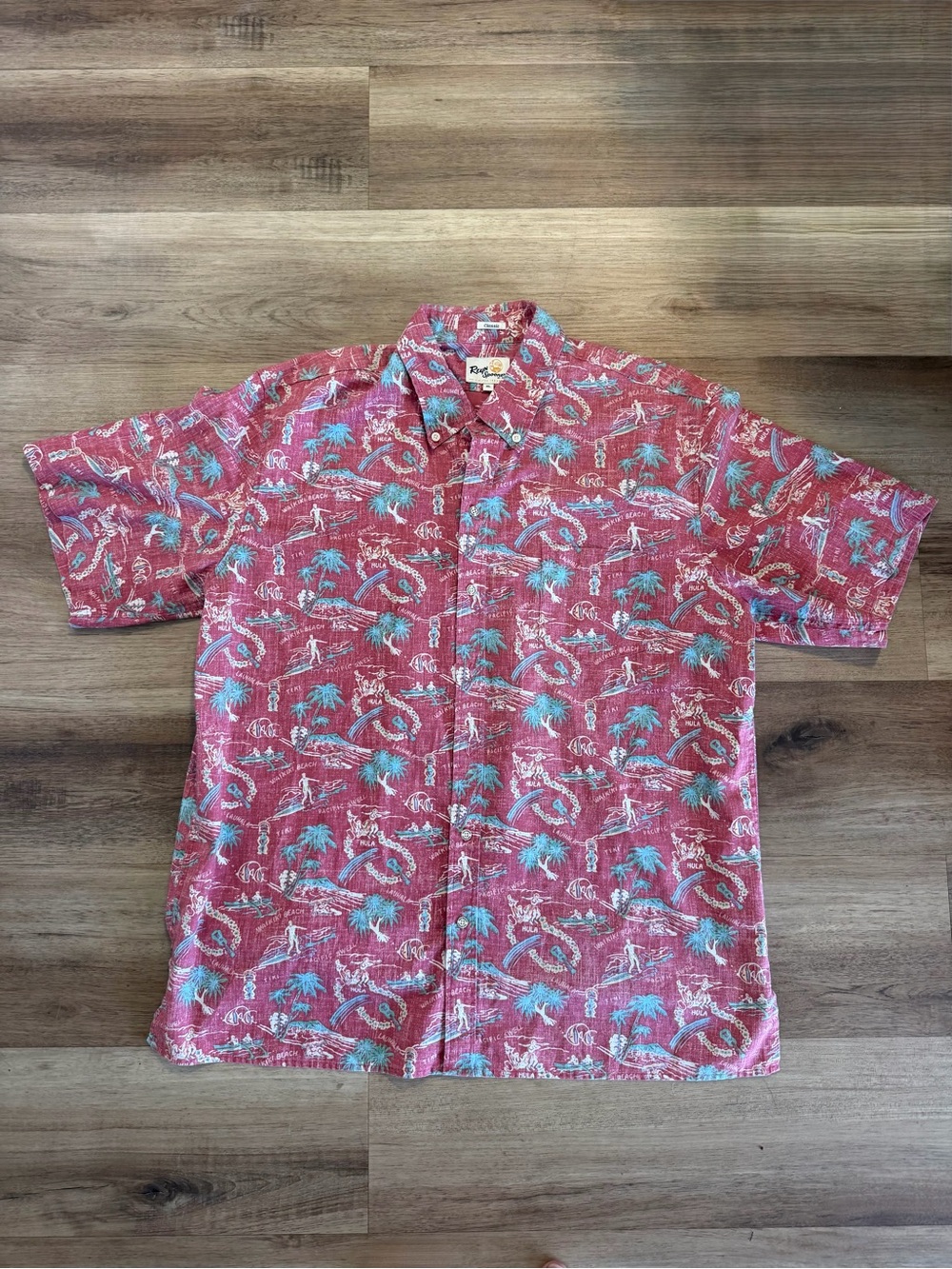 Reyn Spooner Hawaiian Islands Shirt Mens XL Limited Issue Classic Fit Aloha